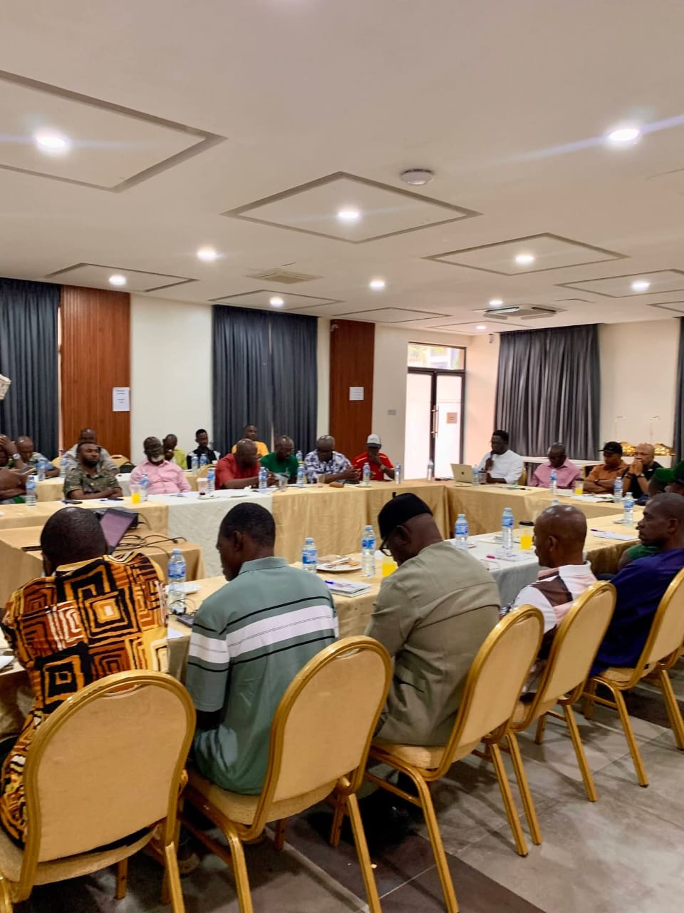 Kingsley Aigbona facilitating staff training