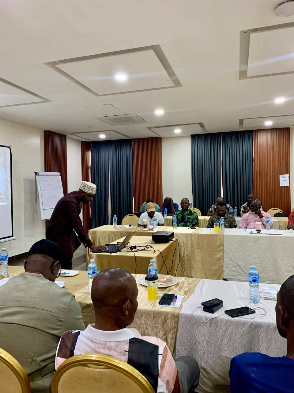Kingsley Aigbona delivering corporate training